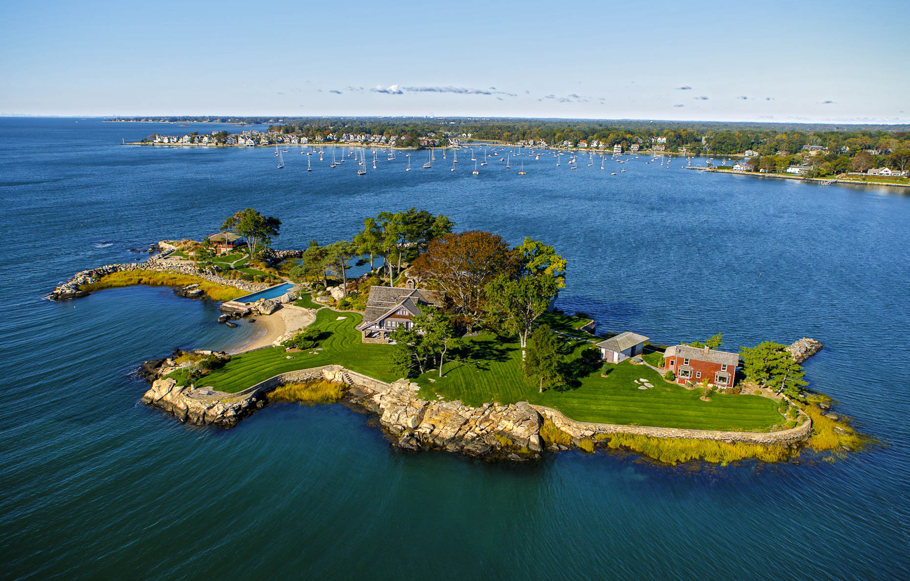 Darien CT aerial photography for Sotheby