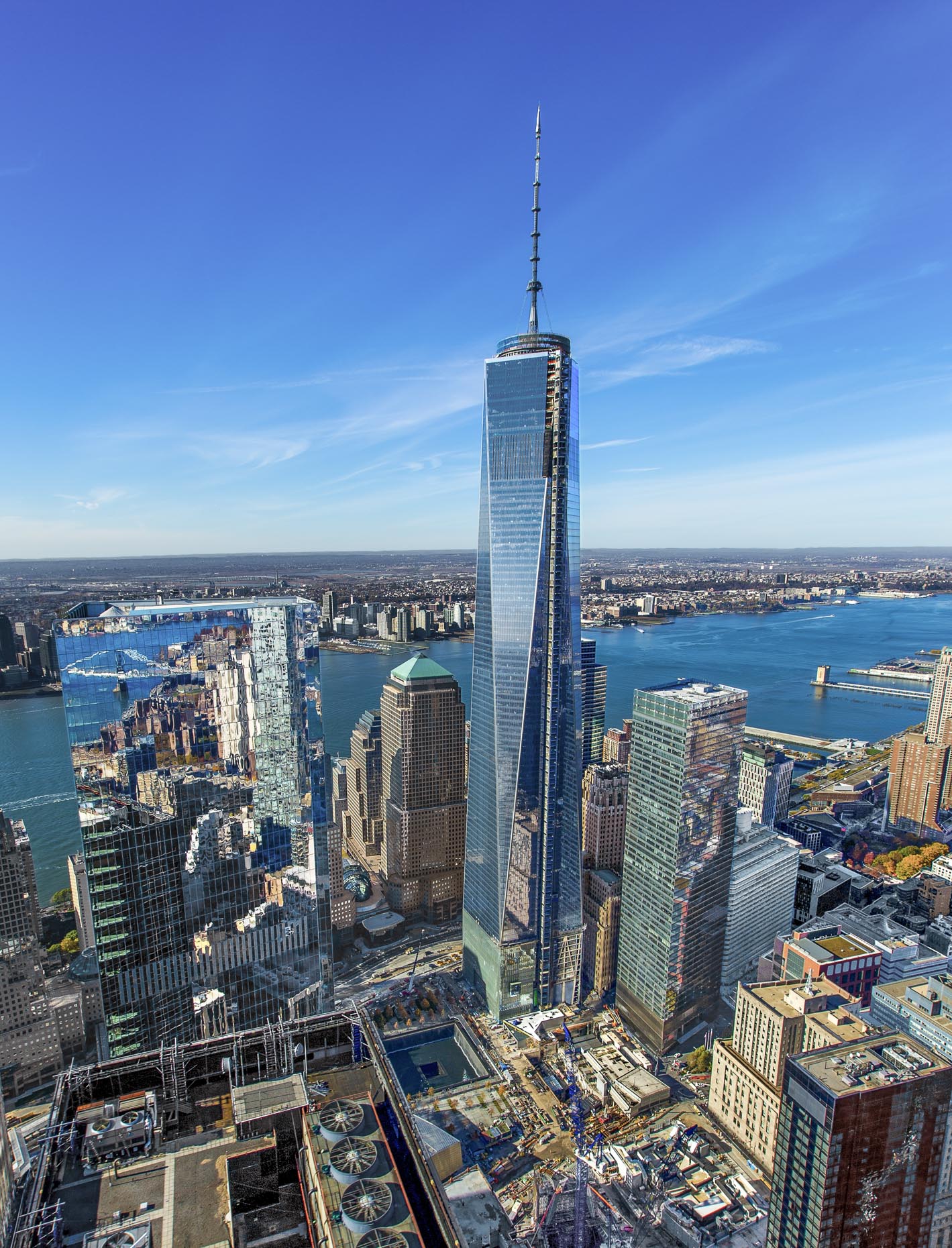 Freedom Tower NYC, aerial photography by stefen turner