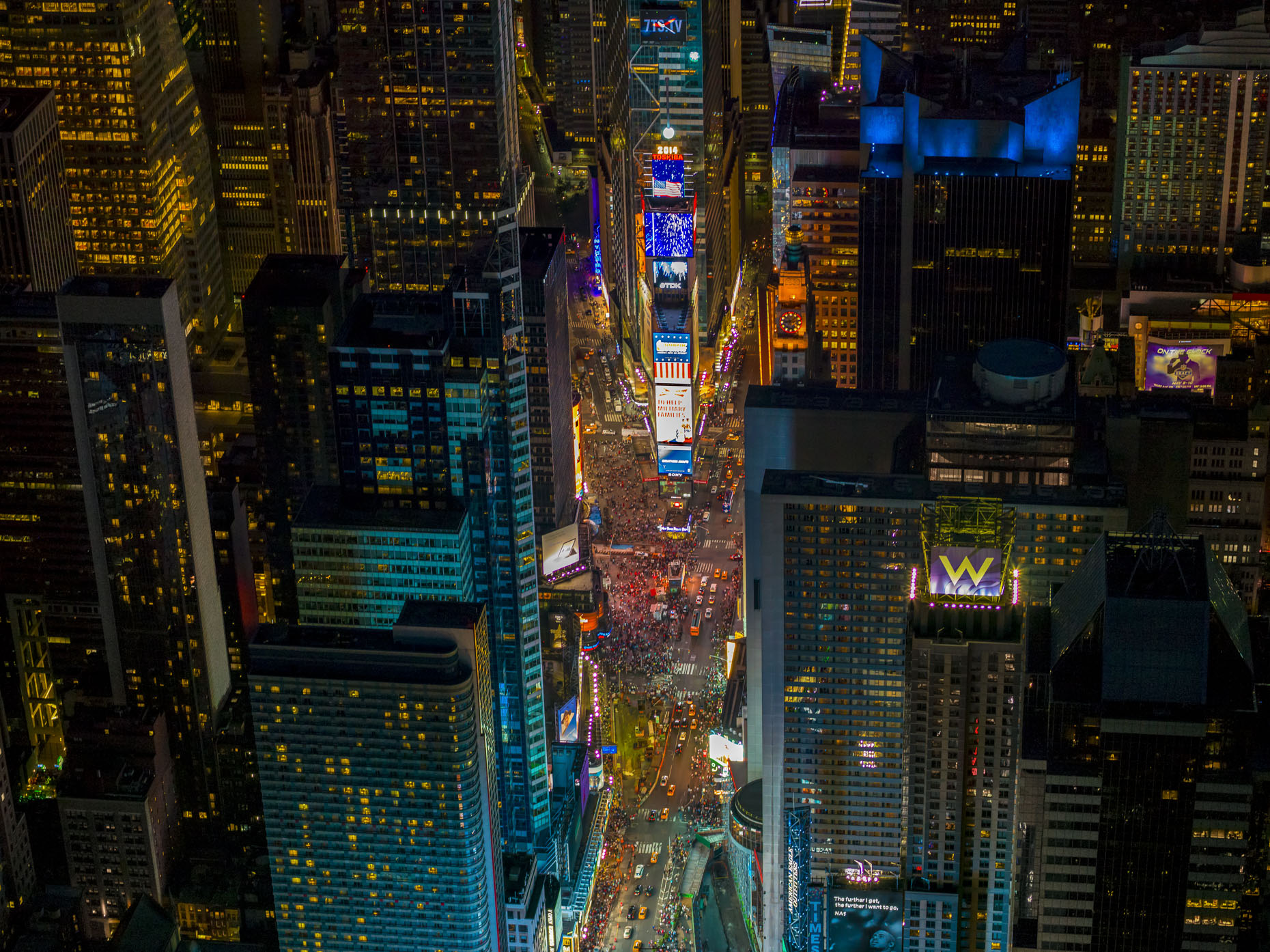 Times Square NYC aerial photography 7
