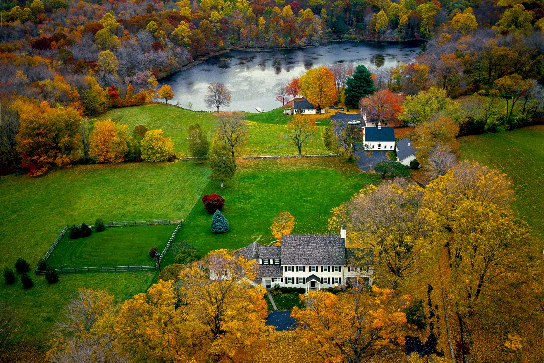 Wilton Connecticut aerial photography