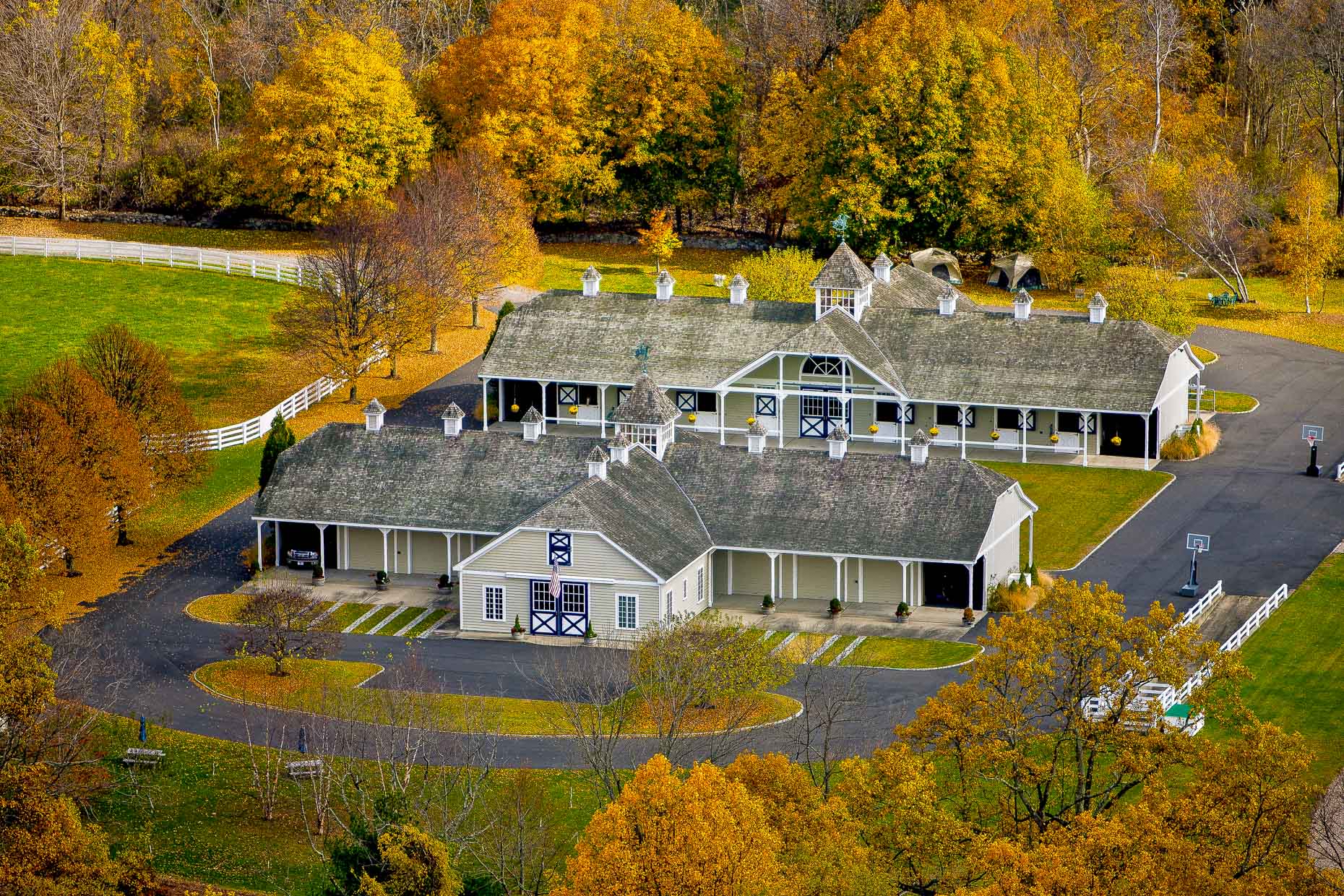 Connecticut Aerial Photography - Equestrian estates 1