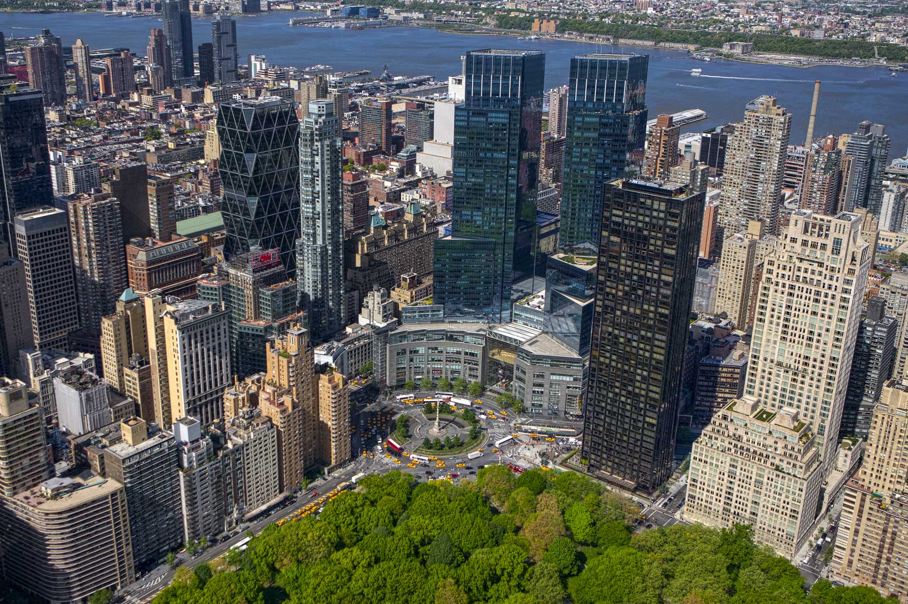 New York City aerial photography | Columbus Circle