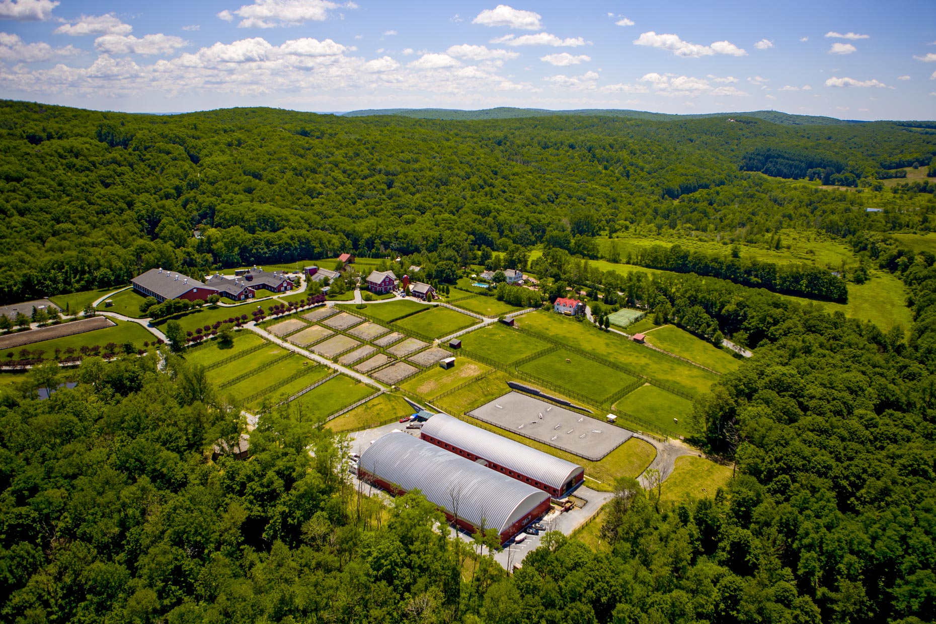 Aerial Photography of NY CT Horse Farms