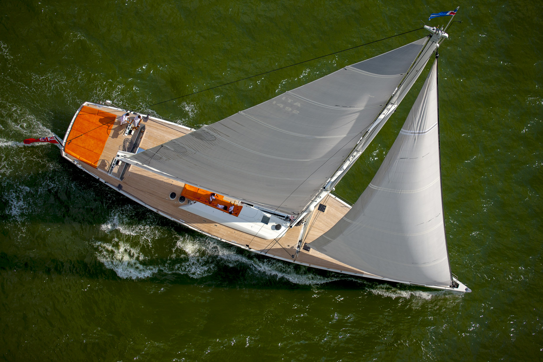 Maritime nautical yacht aerial photography Stefen Turner Newport Southampton