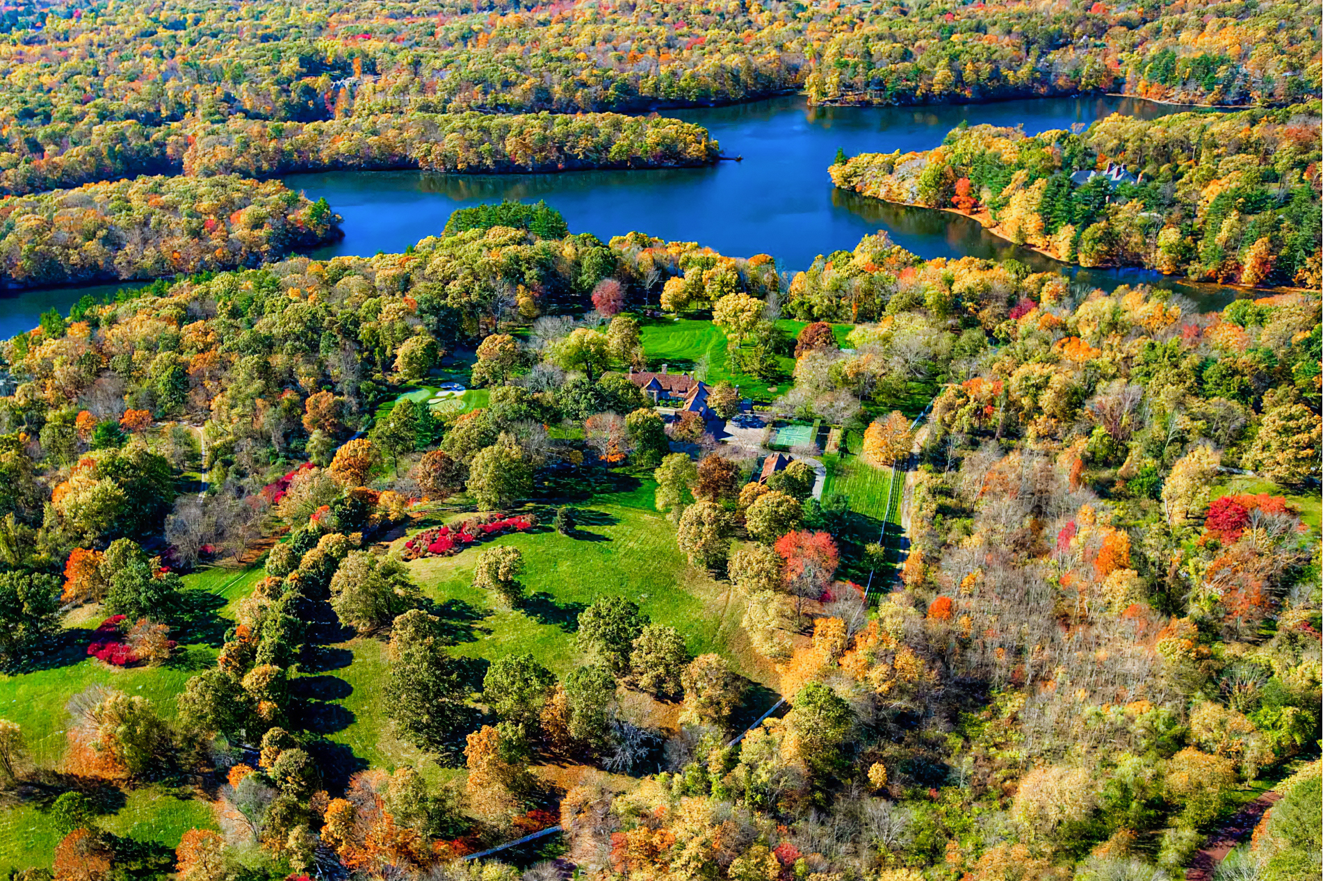 Conyers Farm Greenwich CT aerial photography Stefen Turner